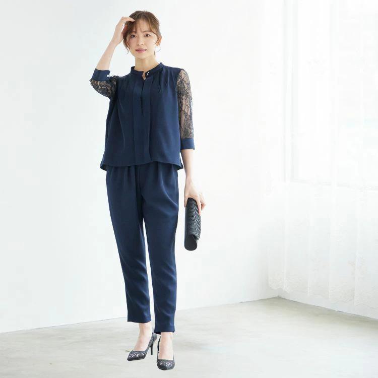 パーティードレス パンツ 結婚式 親族 服装 お呼ばれ パンツドレス 成人式 同窓会 パンツドレス 会社パーティー パンツ 大きいサイズ 20代 30代 40代 j-3-5301_2