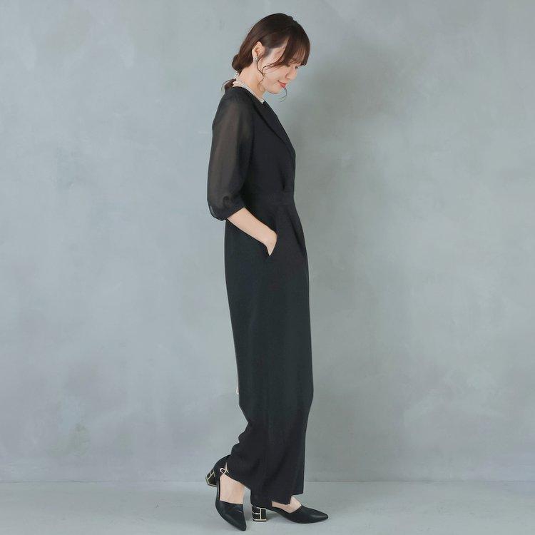 パンツドレス 結婚式 服装 お呼ばれパンツ オールインワン 大きいサイズ 会社パーティー かっこいい パンツコーデ 20代 30代 40代 七五三 ママ 卒業式 母親_13