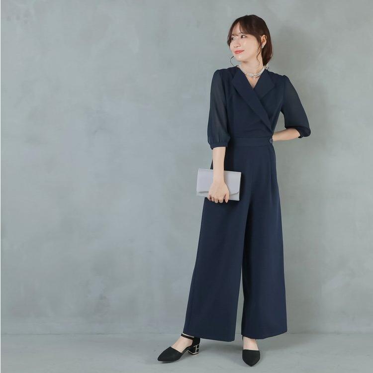 パンツドレス 結婚式 服装 お呼ばれパンツ オールインワン 大きいサイズ 会社パーティー かっこいい パンツコーデ 20代 30代 40代 七五三 ママ 卒業式 母親_1