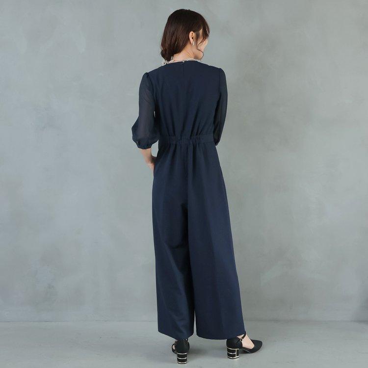 パンツドレス 結婚式 服装 お呼ばれパンツ オールインワン 大きいサイズ 会社パーティー かっこいい パンツコーデ 20代 30代 40代 七五三 ママ 卒業式 母親_5