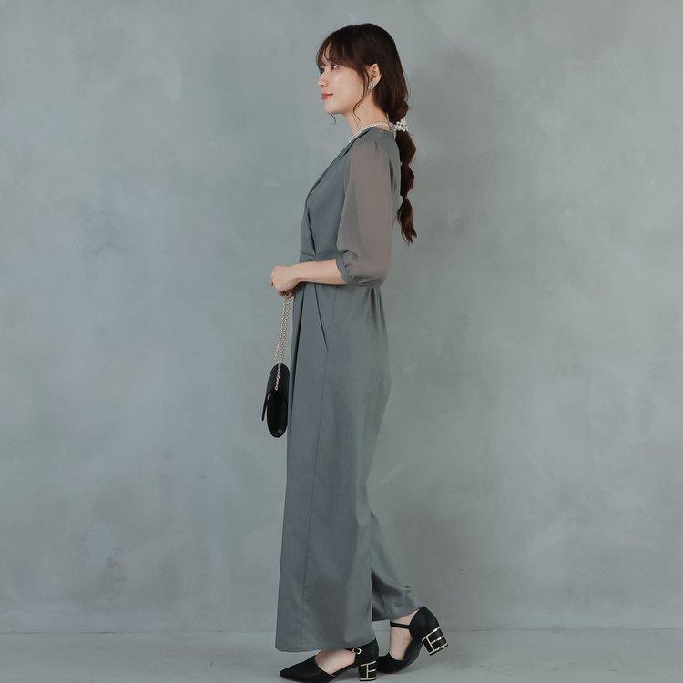 パンツドレス 結婚式 服装 お呼ばれパンツ オールインワン 大きいサイズ 会社パーティー かっこいい パンツコーデ 20代 30代 40代 七五三 ママ 卒業式 母親_9