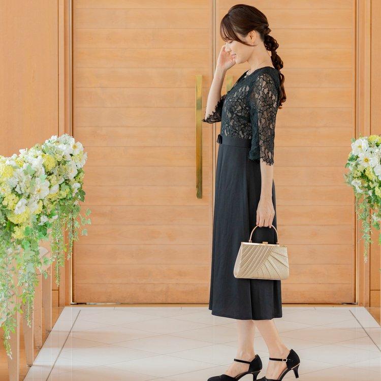 パーティードレス 結婚式 親族 服装 ワンピース 披露宴 謝恩会 ドレス七五三 母親 大きいサイズ レースドレス 上品 30代 40代 50代 おしゃれ j-5-9100op_14
