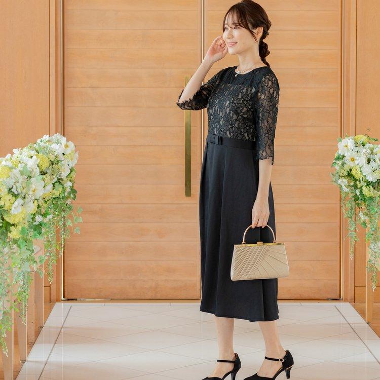 パーティードレス 結婚式 親族 服装 ワンピース 披露宴 謝恩会 ドレス七五三 母親 大きいサイズ レースドレス 上品 30代 40代 50代 おしゃれ j-5-9100op_11