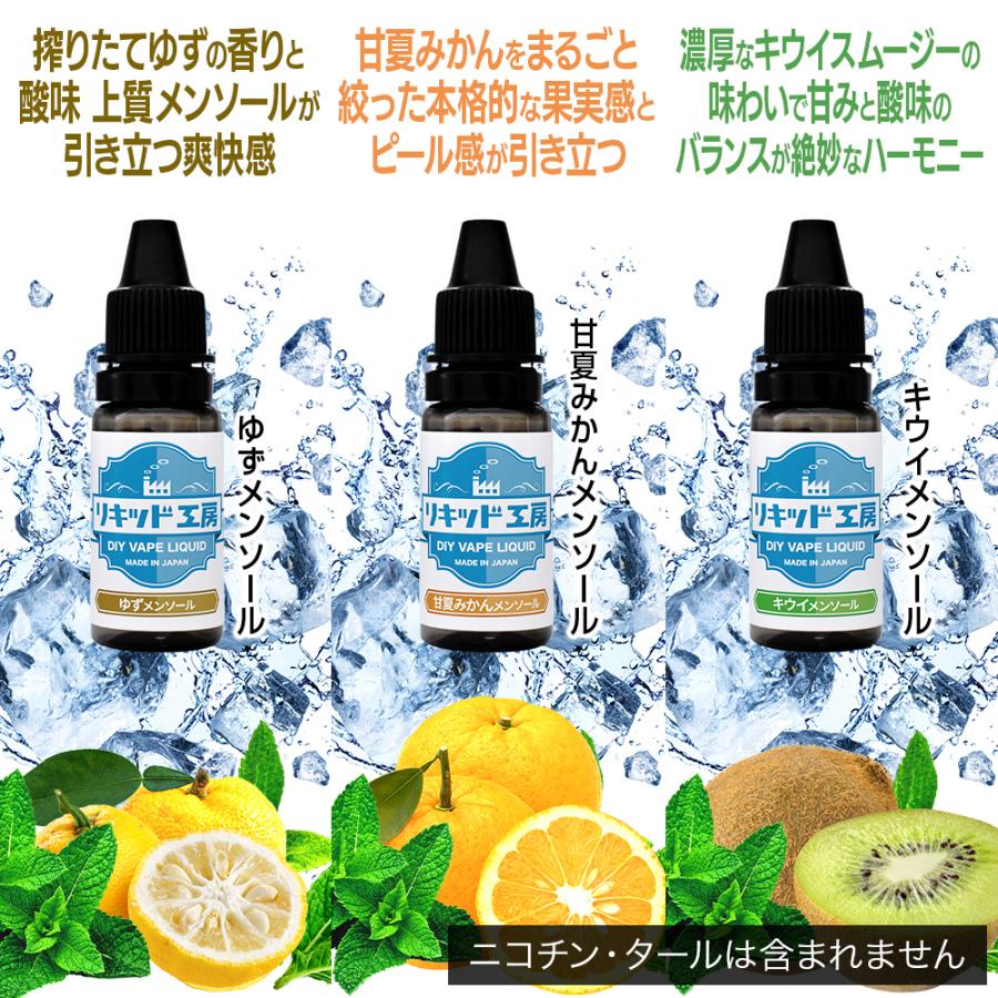電子タバコ リキッド リキッド工房 10ml お試し6本セット フルーツ
