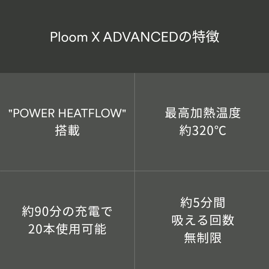 プルームエックス アドバンスド（Ploom X ADVANCED）・フロントパネルセット＜ブラック×ディープスカイブルー＞/ 加熱式タバコ たばこ 本体 デバイス｜ploom｜10