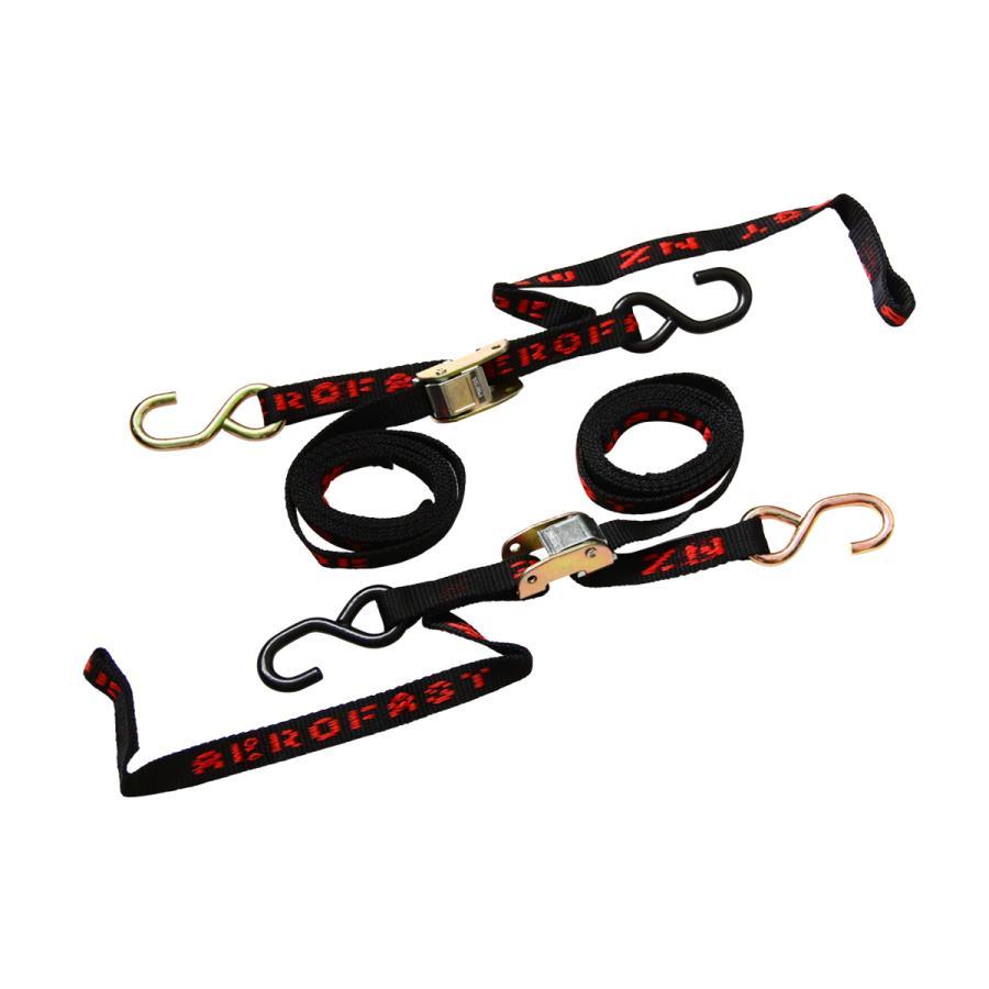 エアロファースト タイダウンベルト/ブラック 25mmx2m 2本セット AERO-003 | 