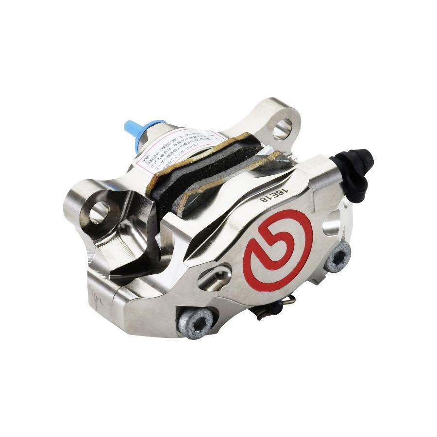 brembo (ブレンボ) GP2-SS CNC 2P リアキャリパー ニッケルコーティング レッドロゴ Φ34 取付ピッチ:84mm 120-A441-40の画像