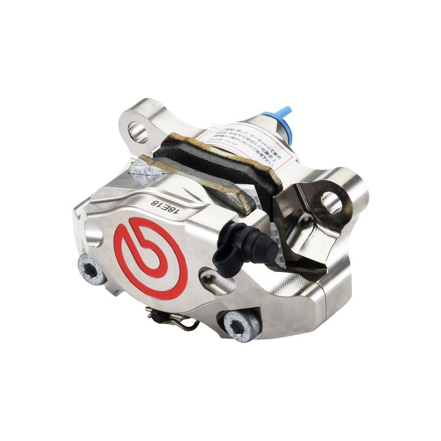 brembo (ブレンボ) GP2-SS CNC 2P リアキャリパー ニッケルコーティング レッドロゴ Φ34 取付ピッチ:84mm 120-A441-40の画像