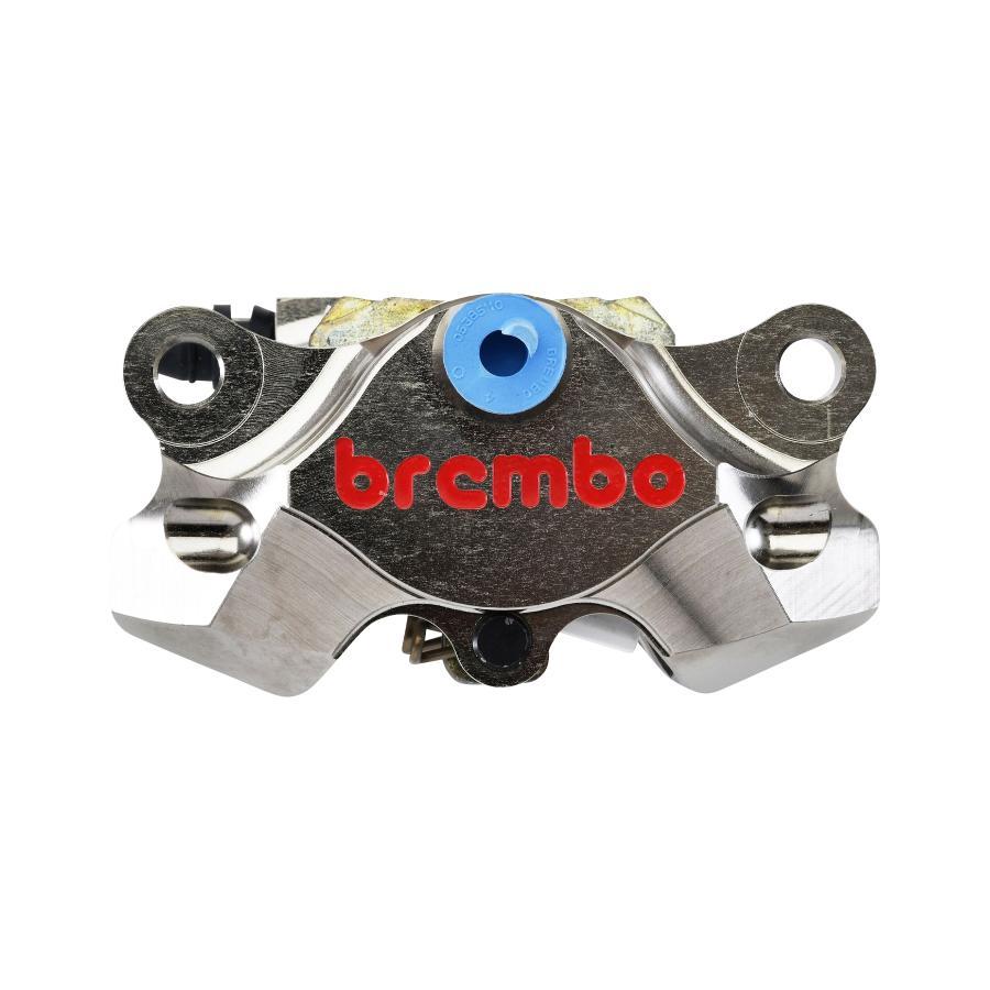 brembo (ブレンボ) GP2-SS CNC 2P リアキャリパー ニッケルコーティング レッドロゴ Φ34 取付ピッチ:84mm 120-A441-40の画像