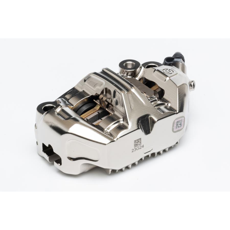 brembo (ブレンボ) GP4-MS ラジアル CNC モノブロック 4P キャリパー ニッケルコーティング レッドロゴ 左右セット Φ30 取付ピッチ:100mm 220-D600-50 | brembo | 02