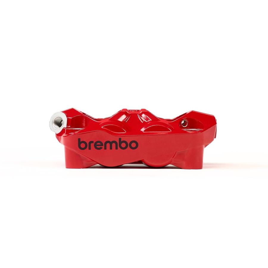 brembo (ブレンボ) Hypure ラジアル モノブロック 4P キャリパー レッドペイント ブラックロゴ 左 Φ30 取付ピッチ:100mm 920-E940-37 | brembo | 01