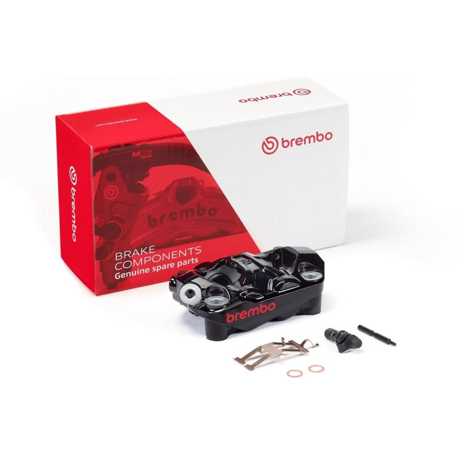 BREMBO(ブレンボ) Hypure ラジアル モノブロック 4P キャリパー ブラックペイント レッドロゴ 左  920.E940.43 | brembo | 02