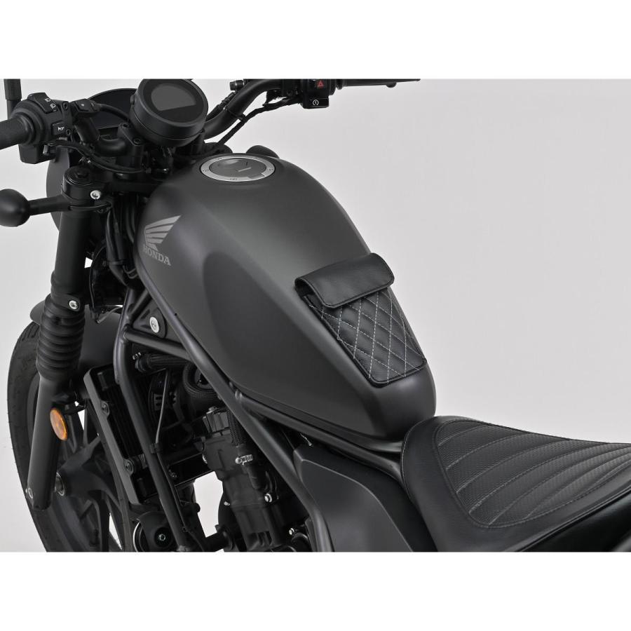 デイトナ レザータンクパッドポケットダイヤBK  49128 | DAYTONA（バイク用品） | 02