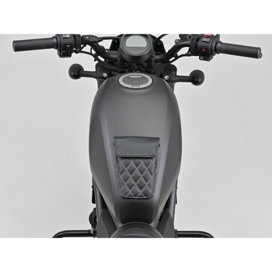 デイトナ レザータンクパッドポケットダイヤBK  49128 | DAYTONA（バイク用品） | 03