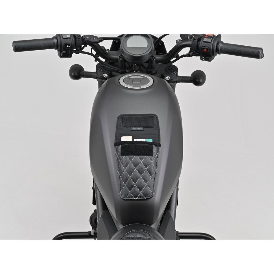 デイトナ レザータンクパッドポケットダイヤBK  49128 | DAYTONA（バイク用品） | 04