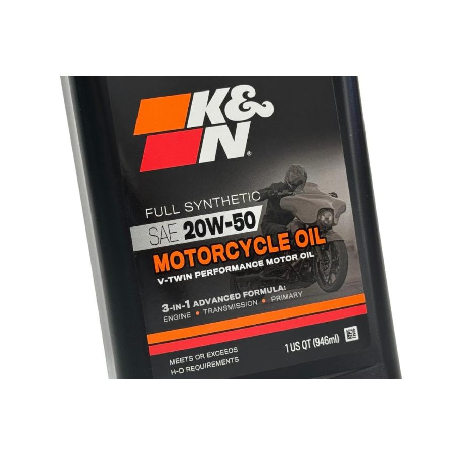 ケーアンドエヌ 化学合成エンジンオイル 20W-50 1クォート(945ml) 108063 | KIJIMA | 04
