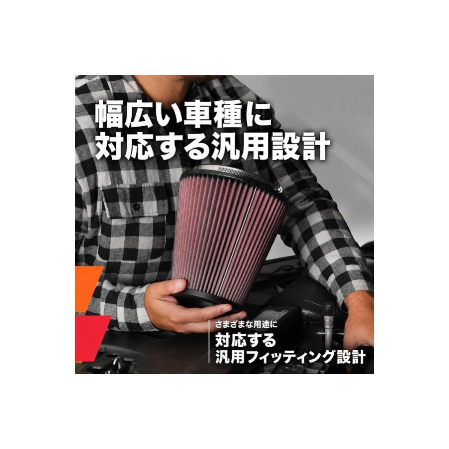 K&N (ケーアンドエヌ) ラウンドテーパー/ラバー Φ57(117:130X152) RU-3560 |  | 04