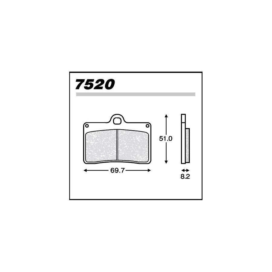 メタリカ ブレーキパッド BREMBO(1pin)・RS125・ 7520 | Metallico | 02