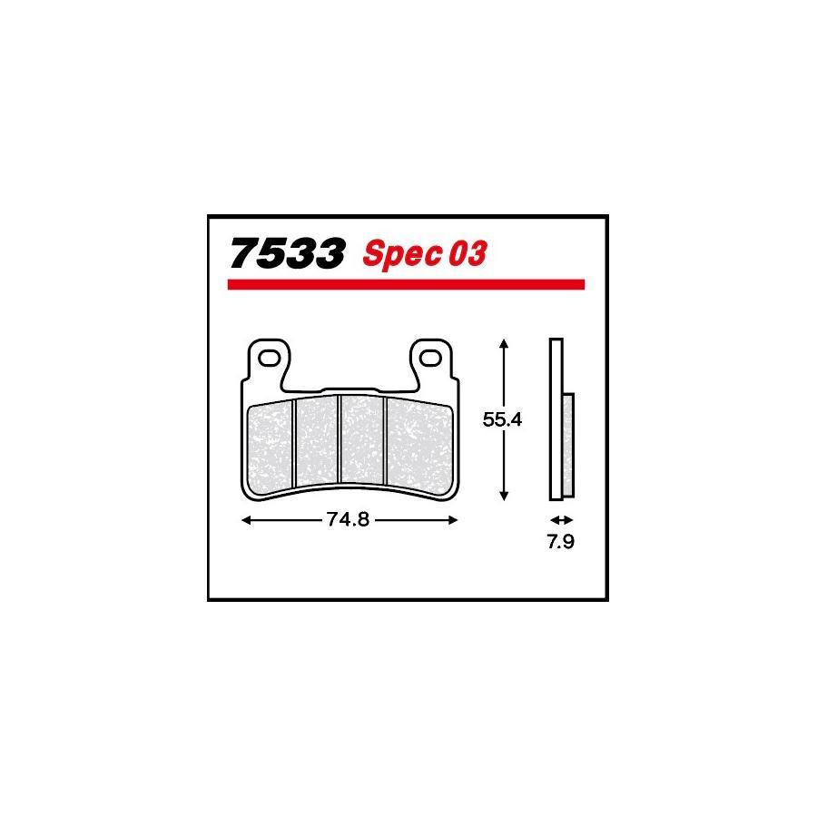 メタリカ ブレーキパッド RACING CB1300SF/SB 01-・VTR1000SP1/2 etc 7533-Spec03_1