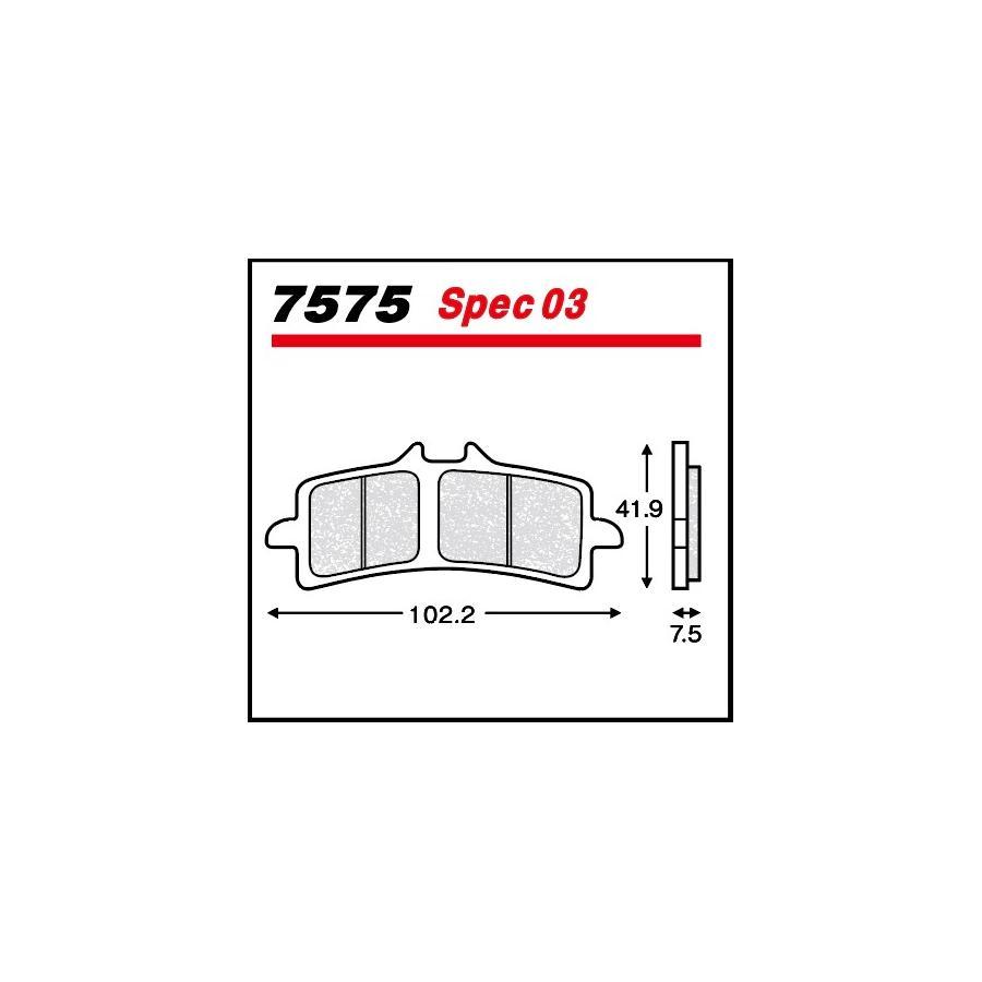 メタリカ ブレーキパッド DUCATI 1098/1198/1199 ほか 7575-Spec03 | Metallico | 02