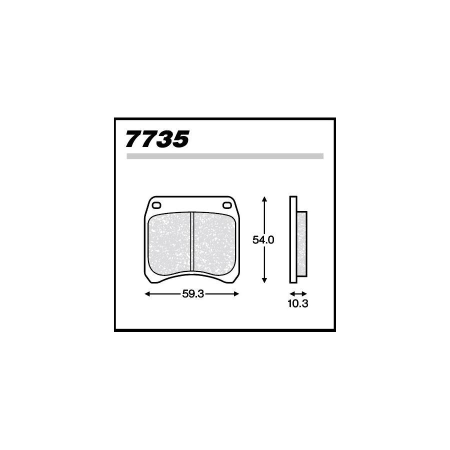 メタリカ ブレーキパッド AP (2pot) CP2696/2966/3696/3697 7735 | Metallico | 02