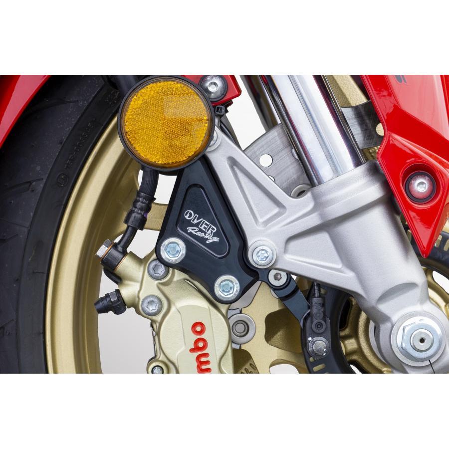 オーヴァーレーシング Fキャリパーサポート BLK ブレンボ4P CBR250RR 83-021-11B | OVER RACING | 01