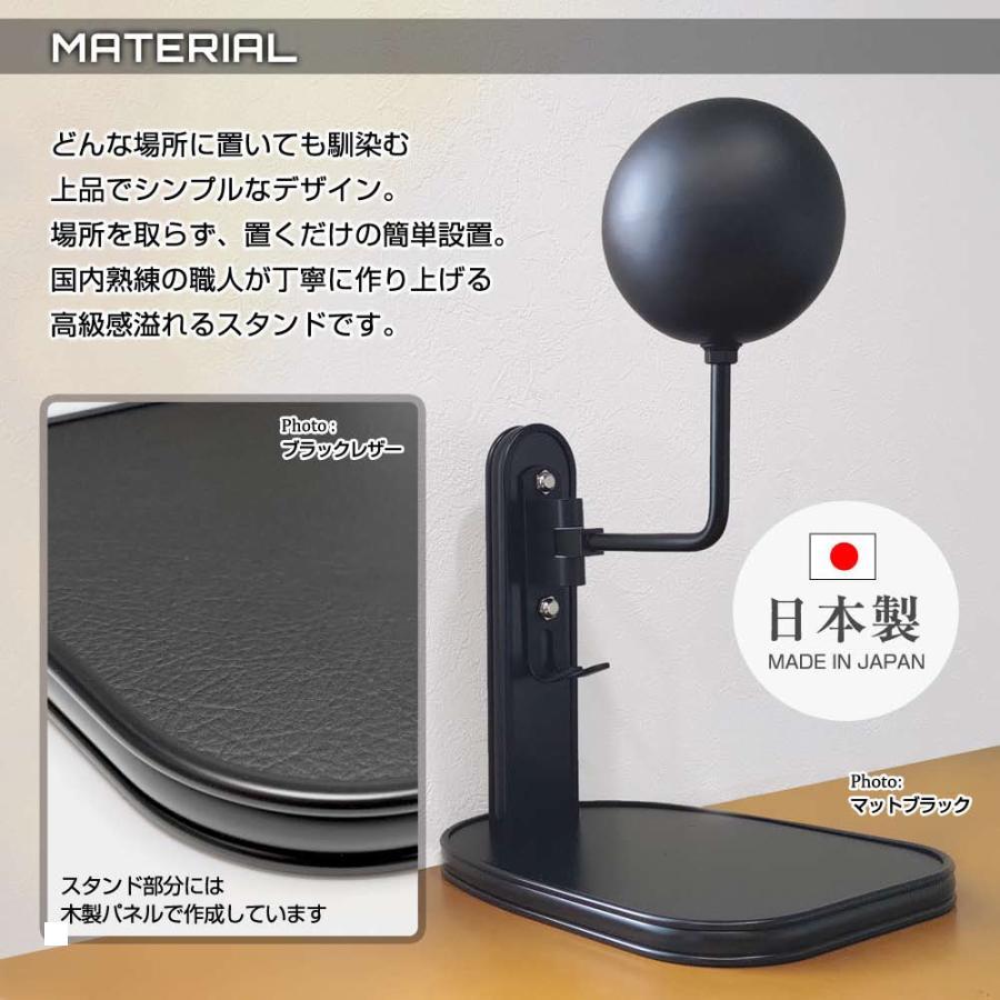 [特価品]デルタダイレクト ヘルメットスタンド　ツヤありブラック　ブラックモール  D-2270 |  | 03