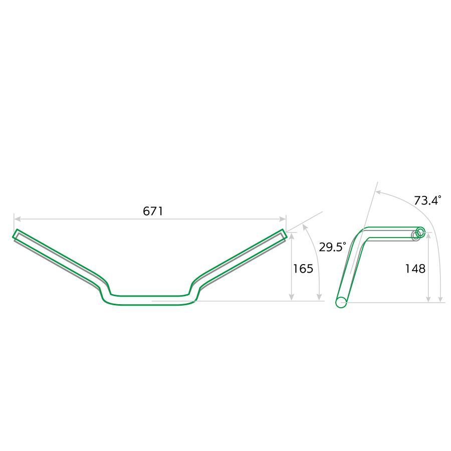 EFFEX (エフェックス) イージーフィットバー ブラック モンキー125 25 EBF0042K | EFFEX | 07