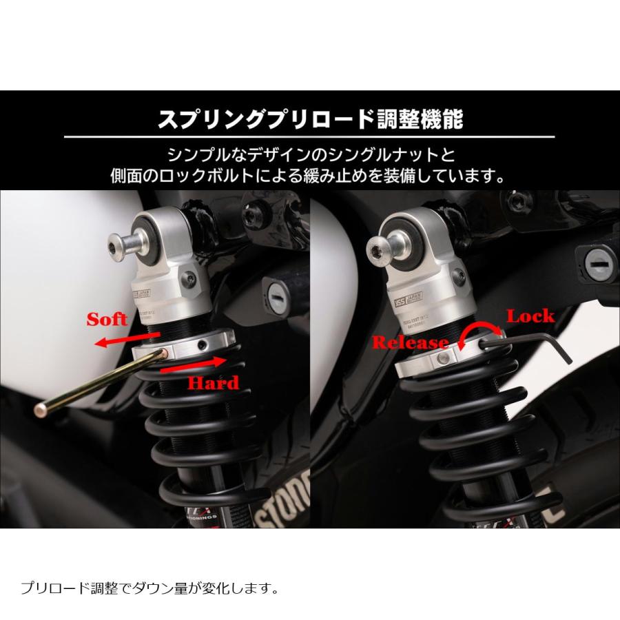 EFFEX (エフェックス) EFFEXxYSS ローダウンコンプキット 約30mmダウン シルバー/ブラック GB350 GB350S GB350C 24 PHA0057D-SK-SET | EFFEX | 06