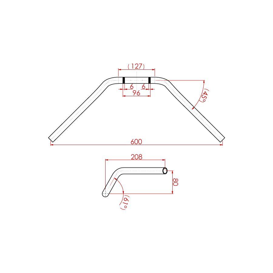 EFFEX (エフェックス) スーパーバーDaytona スチールブラック 汎用Type-2 EBX1202SK | EFFEX | 01