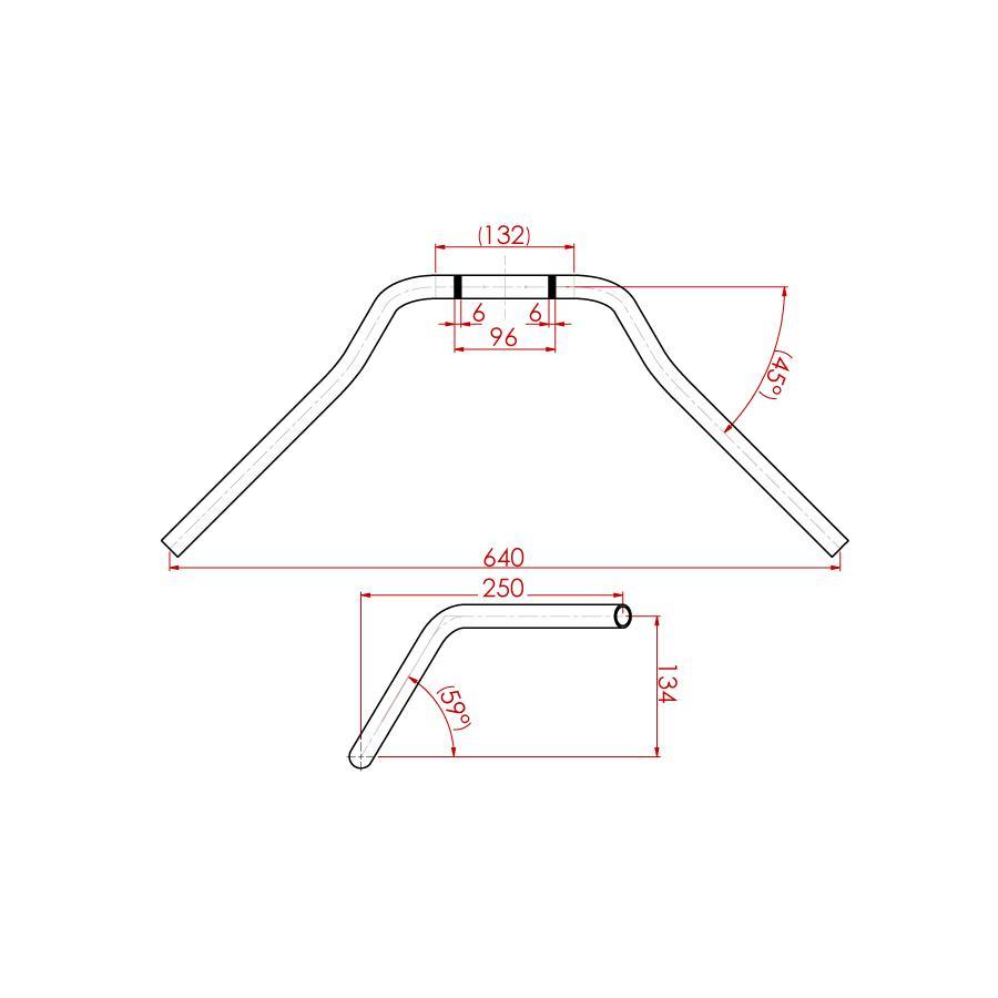 EFFEX (エフェックス) スーパーバーDaytona スチールブラック 汎用Type-4 EBX1204SK | EFFEX | 01