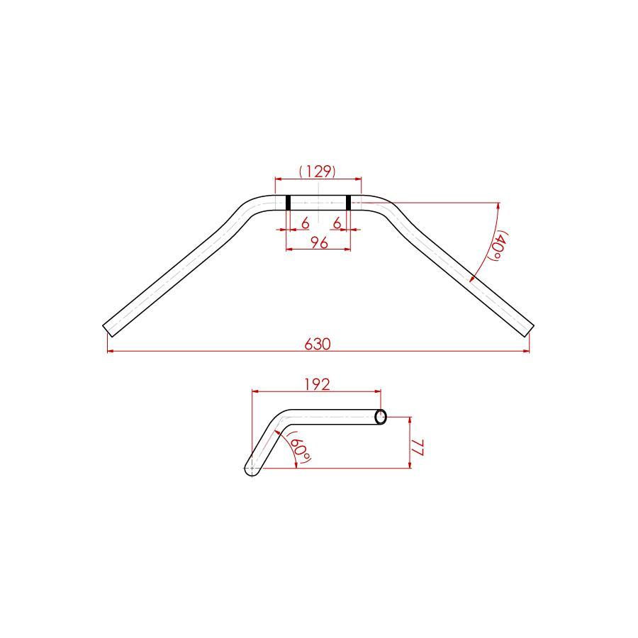 EFFEX (エフェックス) スーパーバーDaytona スチールブラック 汎用Type-5 EBX1205SK | EFFEX | 01