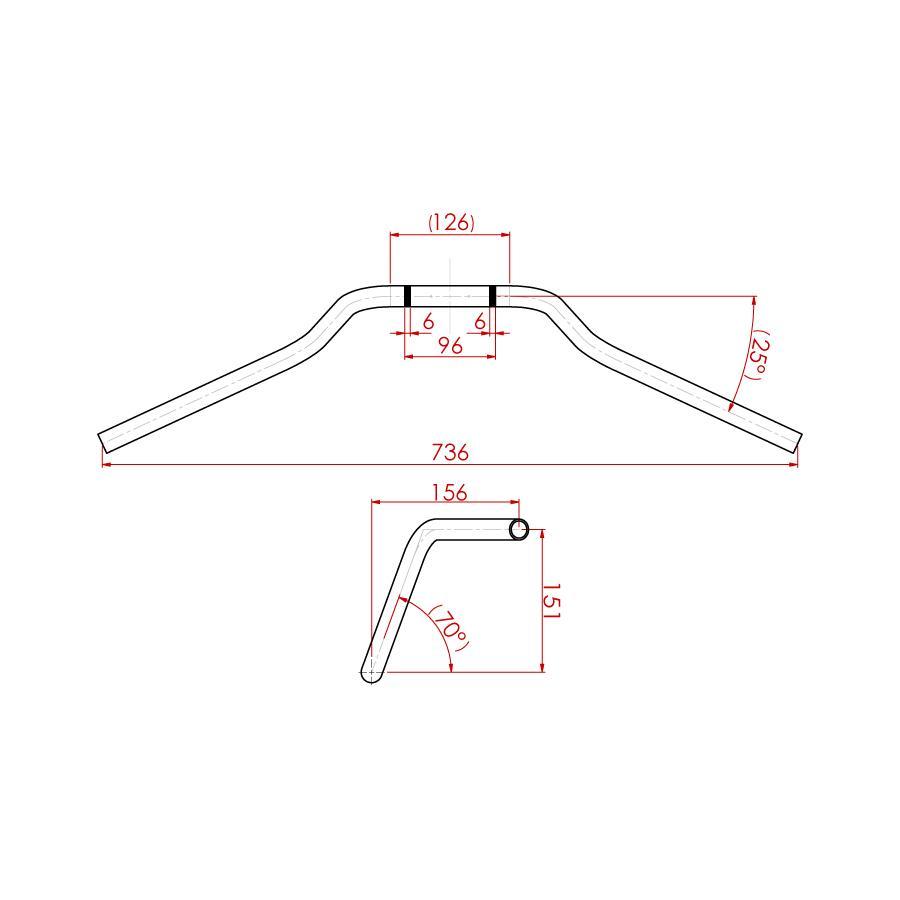 EFFEX (エフェックス) スーパーバーEuropean スチールブラック 汎用Type-4 EBX1304SK | EFFEX | 01