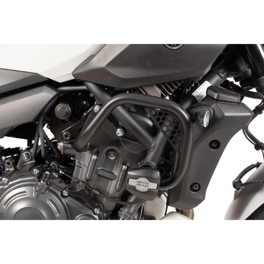 ヘプコ&ベッカー エンジンガード ブラック クラッシュパッド付 MT-07/Y-AMT 5014581 00 01 | ヘプコ＆ベッカー