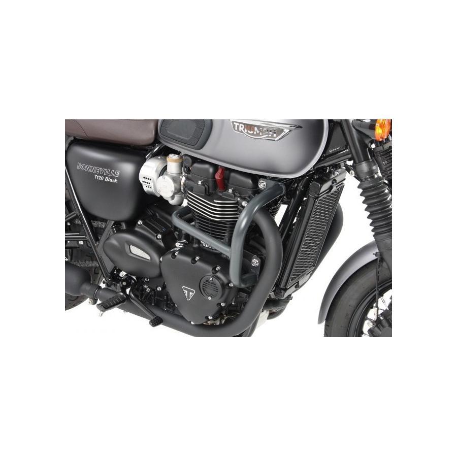 ヘプコアンドベッカー エンジンガード ブラック Street Twin 16-22/Bonneville T120 16-25 5017544 00 | ヘプコ＆ベッカー