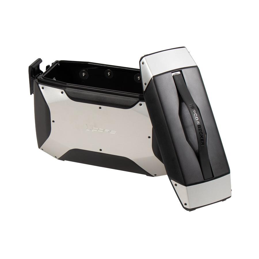 ヘプコ&ベッカー サイドケース Xコア C-Bowサイドキャリア用 左右セット ブラック/シルバー 610295 00 00 | ヘプコ＆ベッカー | 05