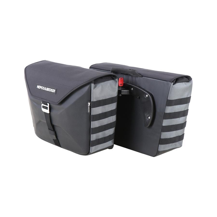 ヘプコ&ベッカー サイドバッグ Xトラベル C-Bowサイドキャリア用 左右セット ブラック 640632 00 01 | ヘプコ＆ベッカー