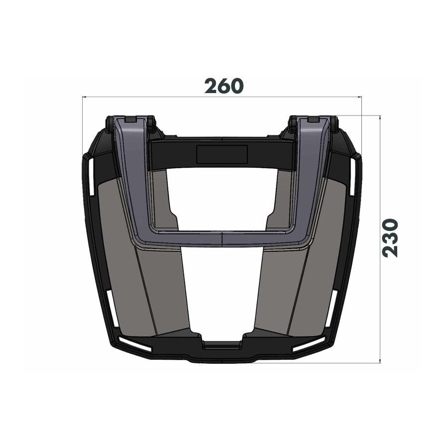 ヘプコ&ベッカー トップケースキャリア イージーラック アンスラサイト 400/500X 13-23/NX400/500 24-25 6619546 01 05 | ヘプコ＆ベッカー | 04