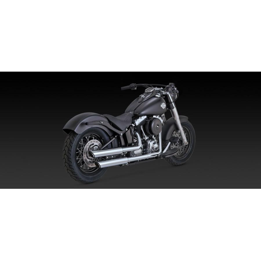 VANCE & HINES（バンス＆ハインズ） TwinSlash PCX 3in Slip-on ツインスラッシュ 3インチ スリップオンマフラー クローム マフラー SOFTAIL 16341 | 