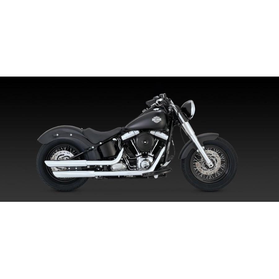 VANCE & HINES（バンス＆ハインズ） TwinSlash PCX 3in Slip-on ツインスラッシュ 3インチ スリップオンマフラー クローム マフラー SOFTAIL 16341 |  | 02