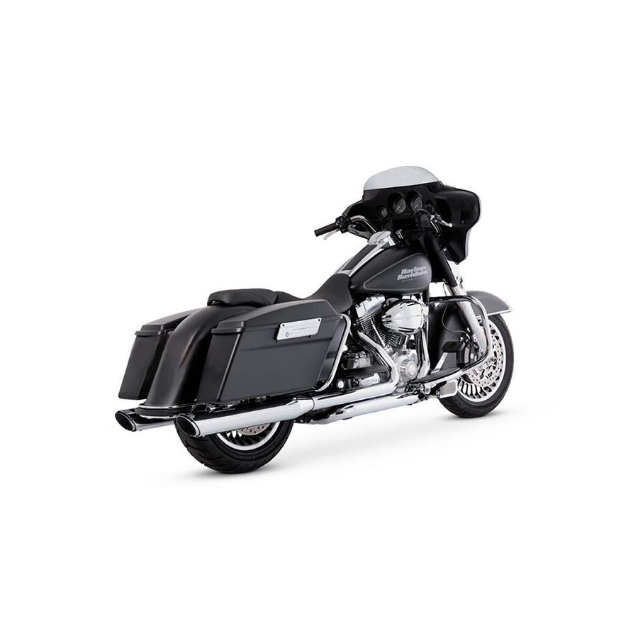 VANCE & HINES（バンス＆ハインズ） TwinSlash Round ツインスラッシュ ラウンド スリップオンマフラー クローム マフラー TOURING 95-16 1801-0392 | VANCE＆HINES