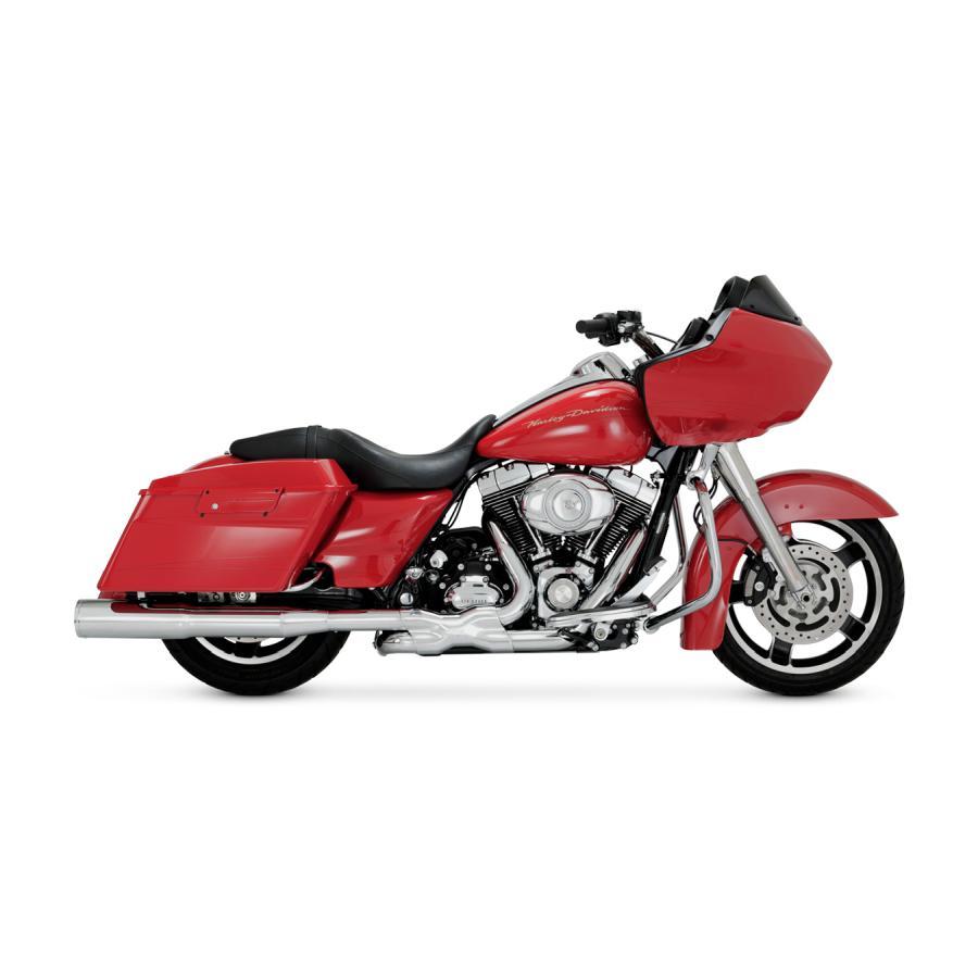 VANCE & HINES(バンス＆ハインズ) Hi-Output ハイアウトプット スリップオン クローム マフラー TOURING 95-16 1801-0606 | VANCE＆HINES | 01