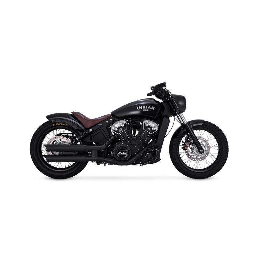 VANCE & HINES（バンス＆ハインズ) TwinSlash PCX 3in Slip-on ツインスラッシュ 3インチ スリップオンマフラー ブラック マフラー INDIAN SCOUT/BOBBER | VANCE＆HINES | 01