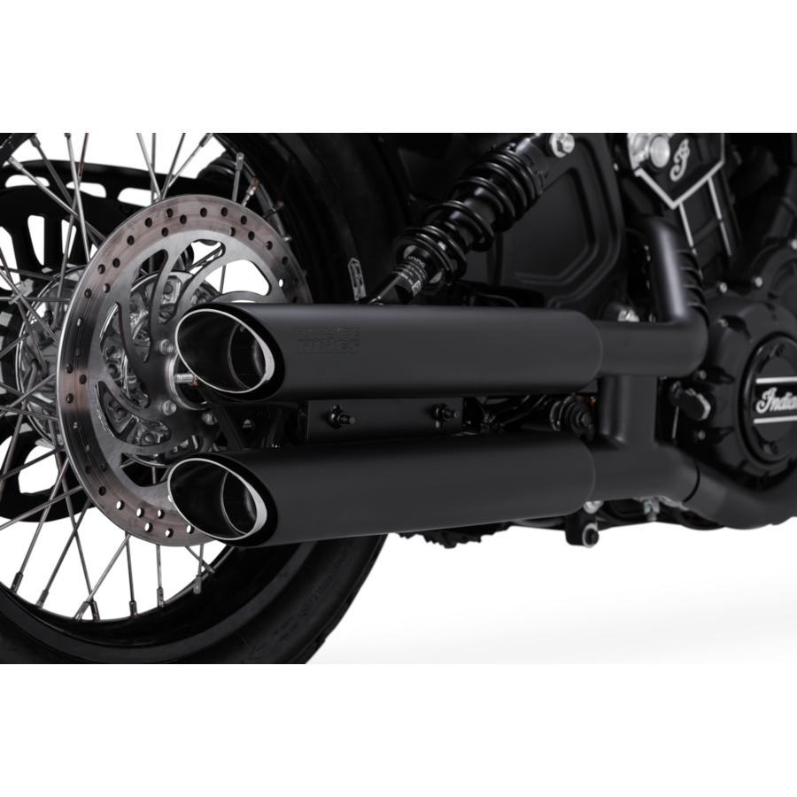VANCE & HINES（バンス＆ハインズ) TwinSlash PCX 3in Slip-on ツインスラッシュ 3インチ スリップオンマフラー ブラック マフラー INDIAN SCOUT/BOBBER | VANCE＆HINES | 02