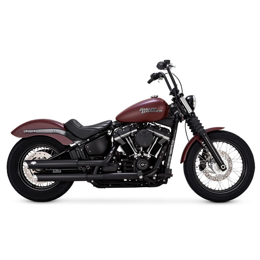 バンス＆ハインズ TwinSlash PCX 3in ツインスラッシュ 3インチ スリップオンマフラー ブラック マフラー SOFTAIL(FXBB/FXLR(S/ST)/FLSL/FLFB(S)/FXBR(S))18-22 | VANCE＆HINES | 01