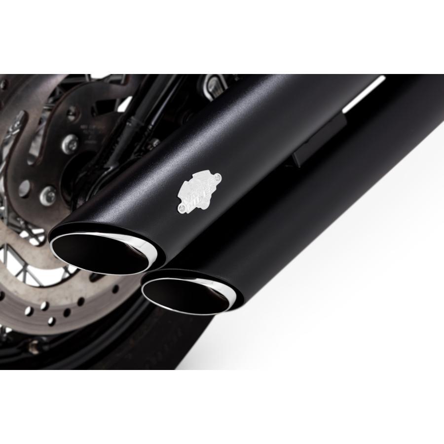 バンス＆ハインズ TwinSlash PCX 3in ツインスラッシュ 3インチ スリップオンマフラー ブラック マフラー SOFTAIL(FXBB/FXLR(S/ST)/FLSL/FLFB(S)/FXBR(S))18-22 | VANCE＆HINES | 02