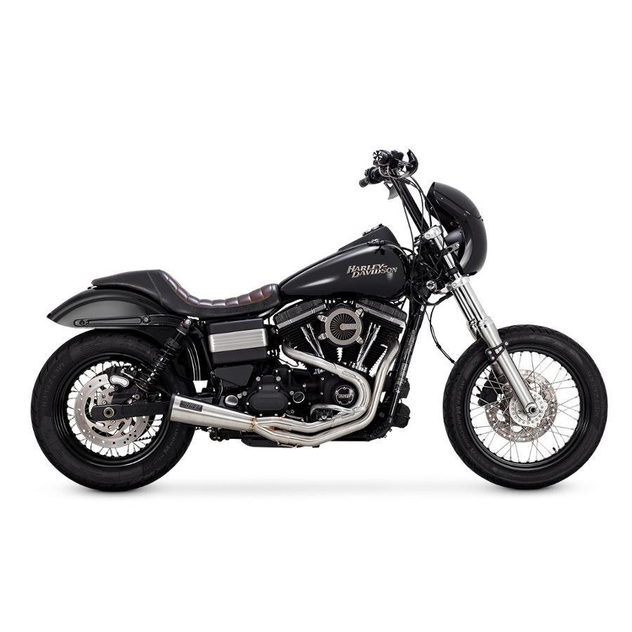 VANCE & HINES（バンス＆ハインズ) フルエキゾーストマフラー Stainless 2-1 Upsweep ステンレス2-1 アップスウィープ マフラー DYNA 91-09 27635 |  | 01
