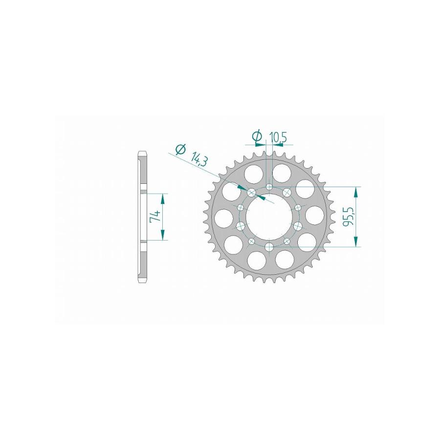 AFAM (アファム) リアスプロケット 520-40 NSR250/SP 88-89 11315-40 |  | 01