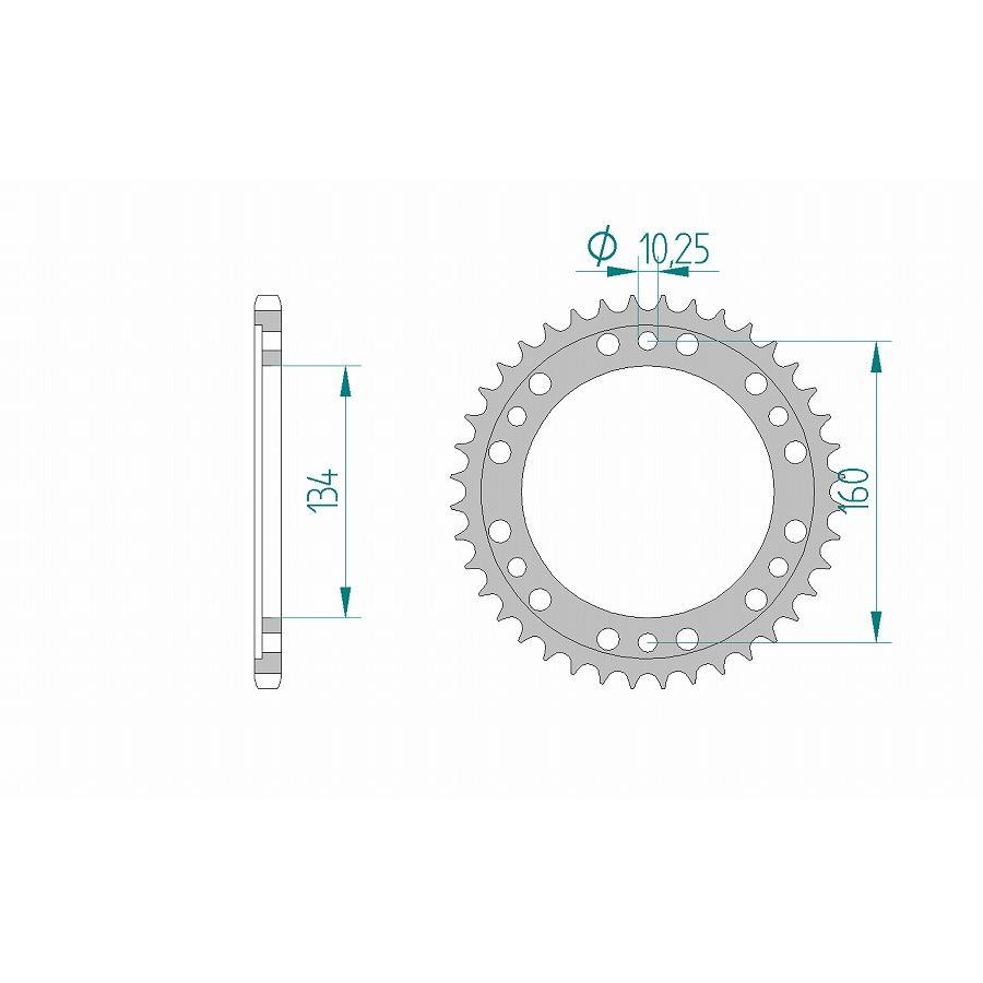 AFAM (アファム) リアスプロケット 520-40 CBR900RR 00-03/CBR100RR 04-10/520CON 11618-40 |  | 01