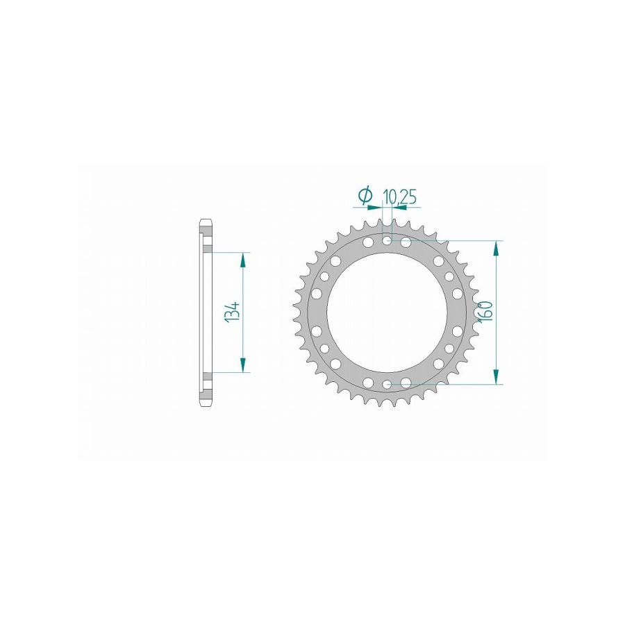 AFAM (アファム) Rスプロケット 520-46 CBR900RR 00-03/CBR1000RR 04-10/520CON 11618-46 |  | 01